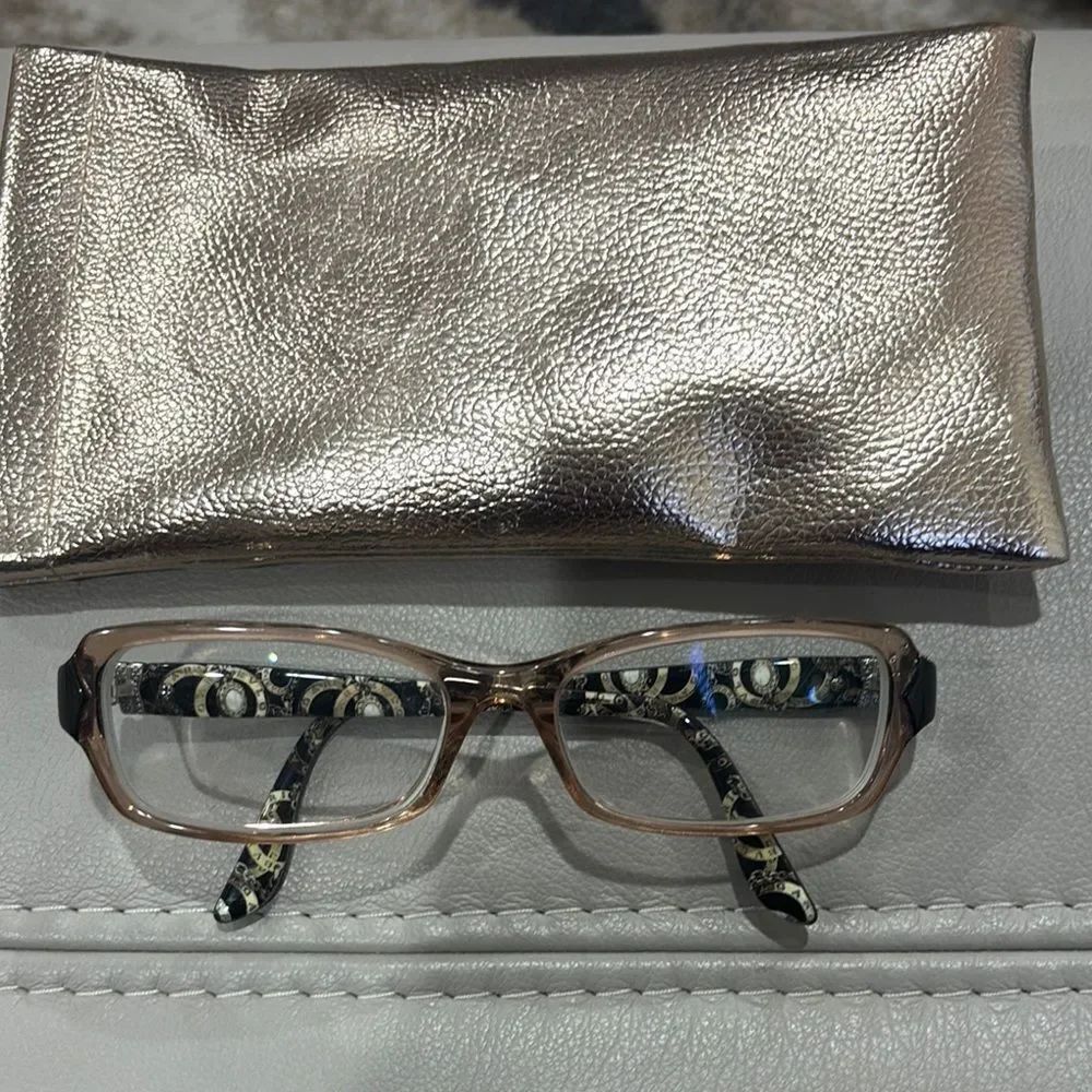 Bvlgari 4051-B glasses frames - transparent front, jeweled arms / sides